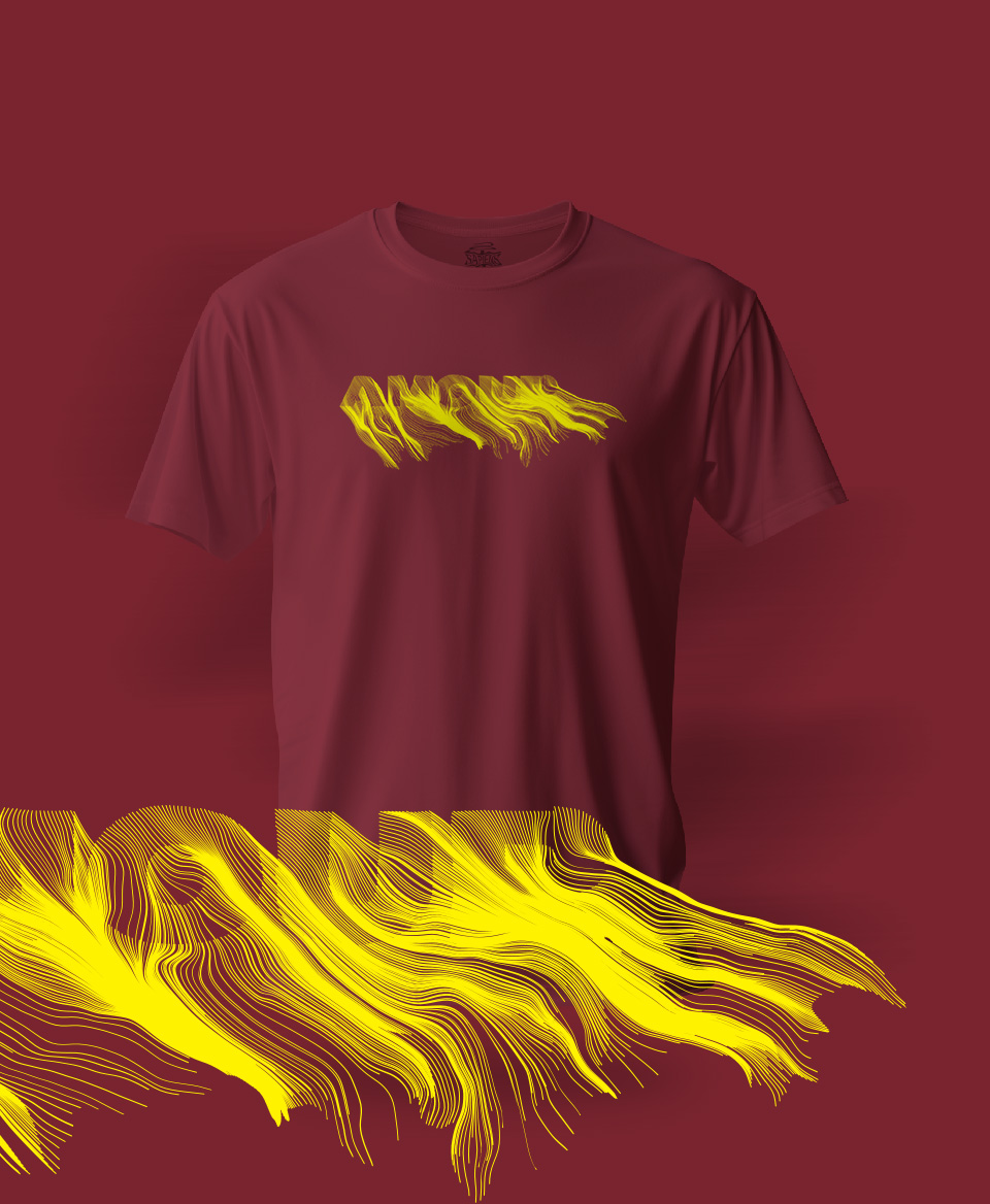 T-shirt Amour Burgundi 017