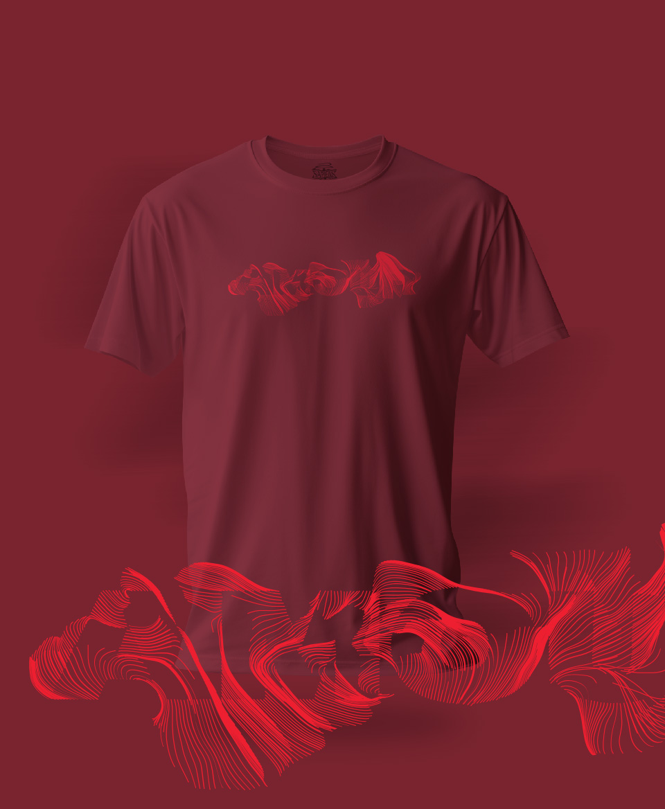 T-shirt Amour Burgundi 018