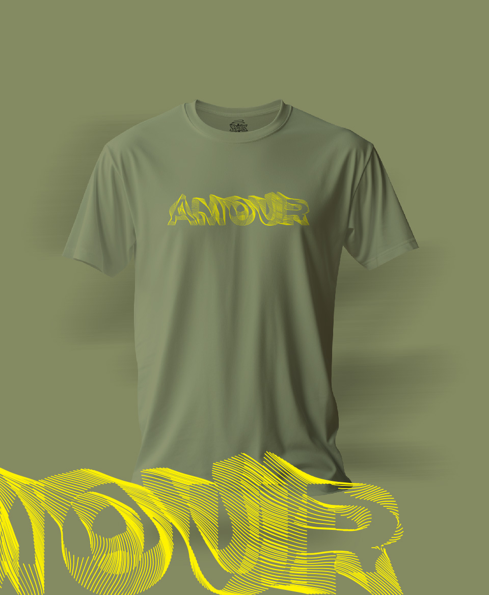T-shirt Amour Olive 019