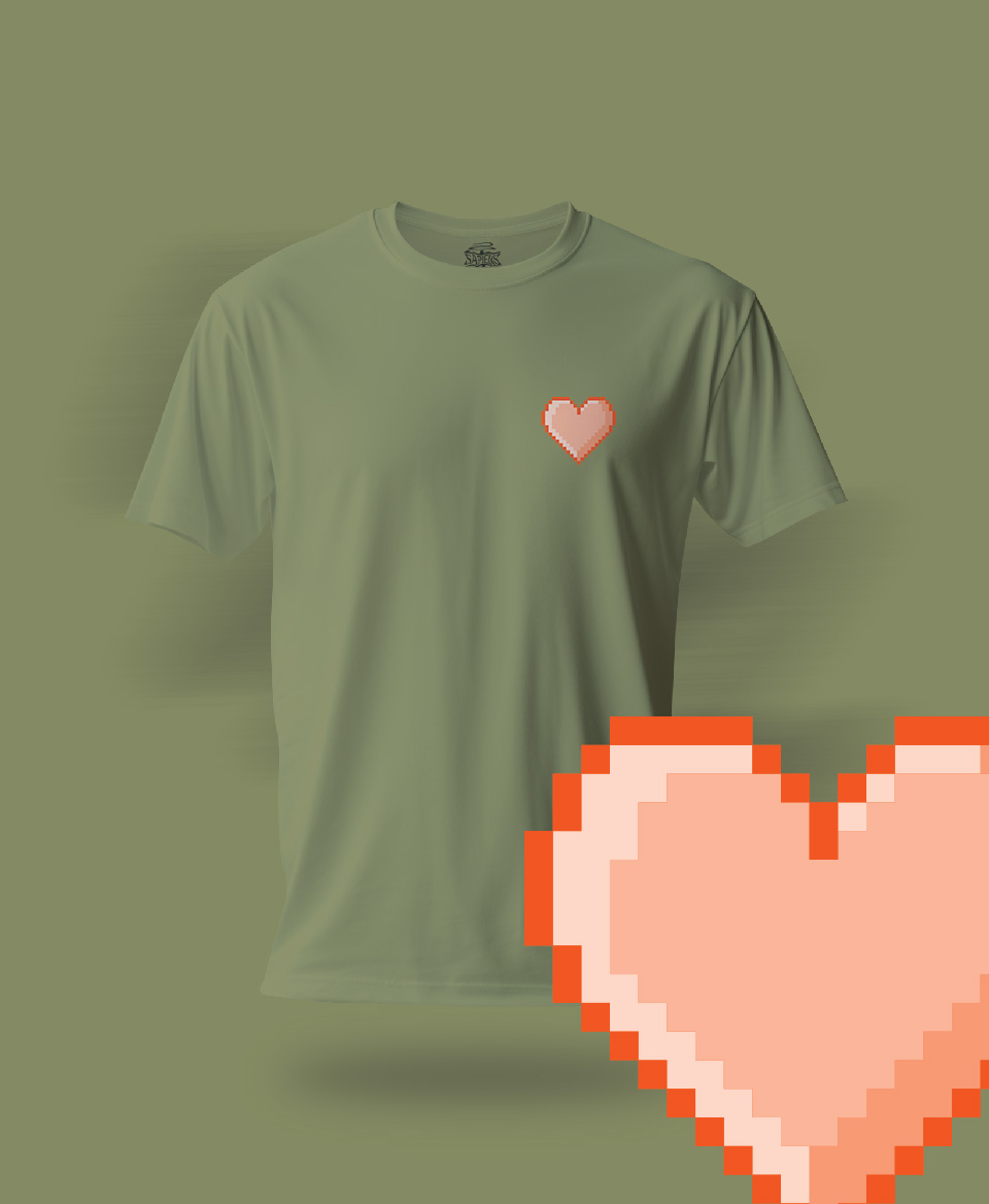 T-shirt Amour Olive 001