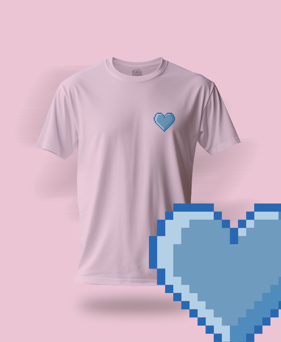 T-shirt Amour Rose 001
