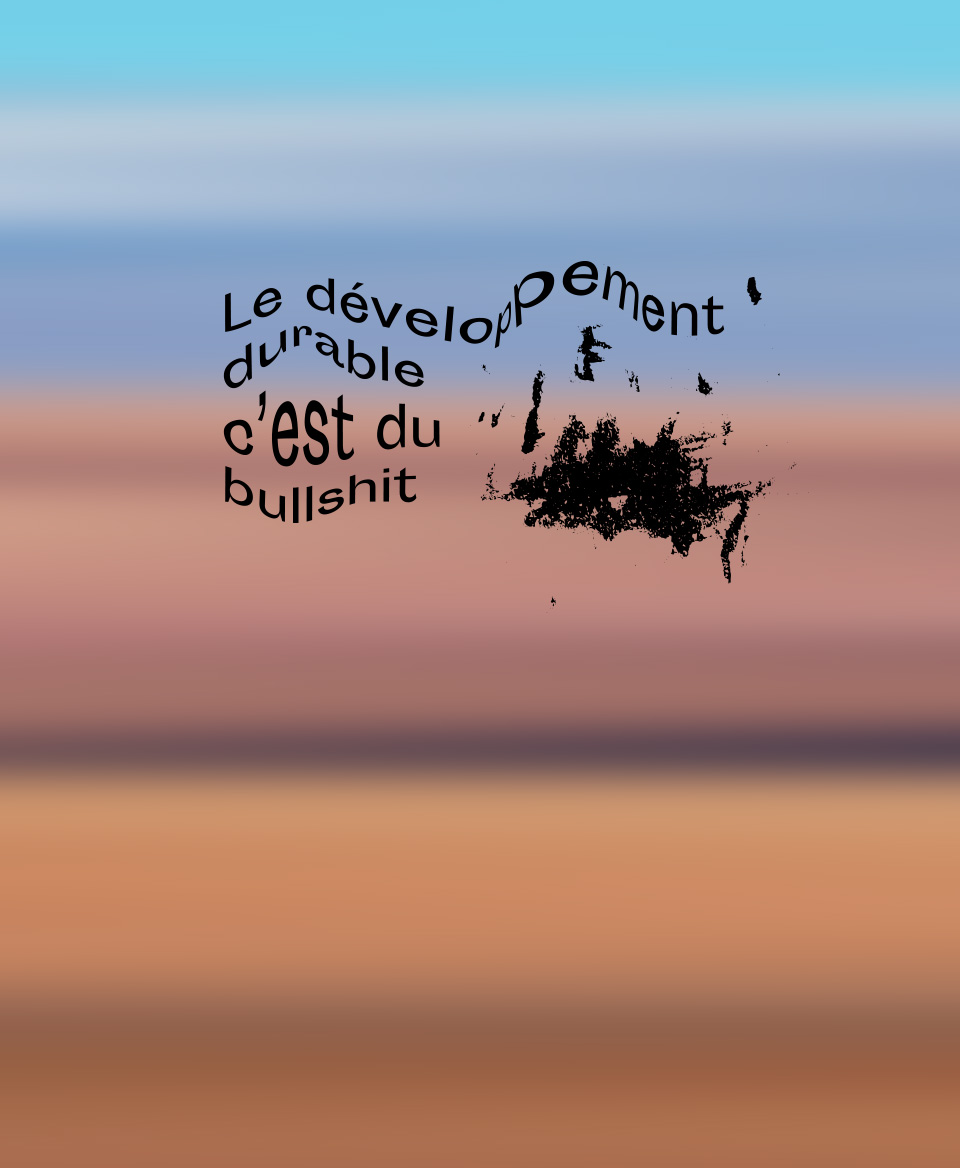 T-shirt #Bullshit : Le développement durable c