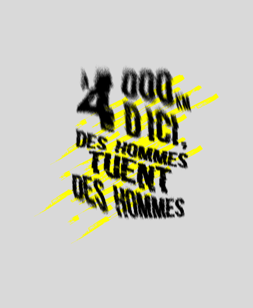 T-shirt Social blanc : à 4 000 km d'ici, des hommes tuent des hommes