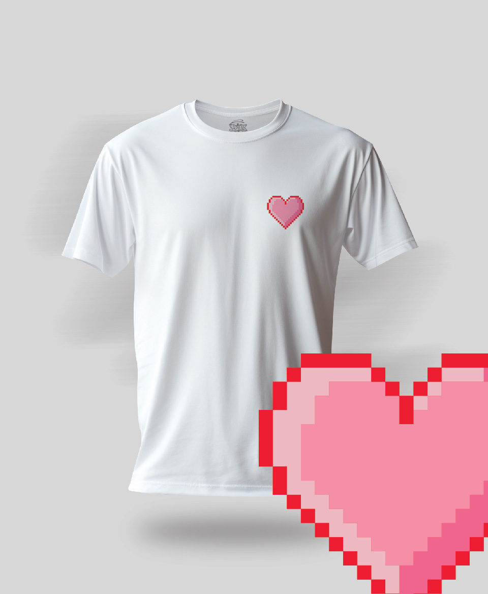 T-shirt Amour blanc 13