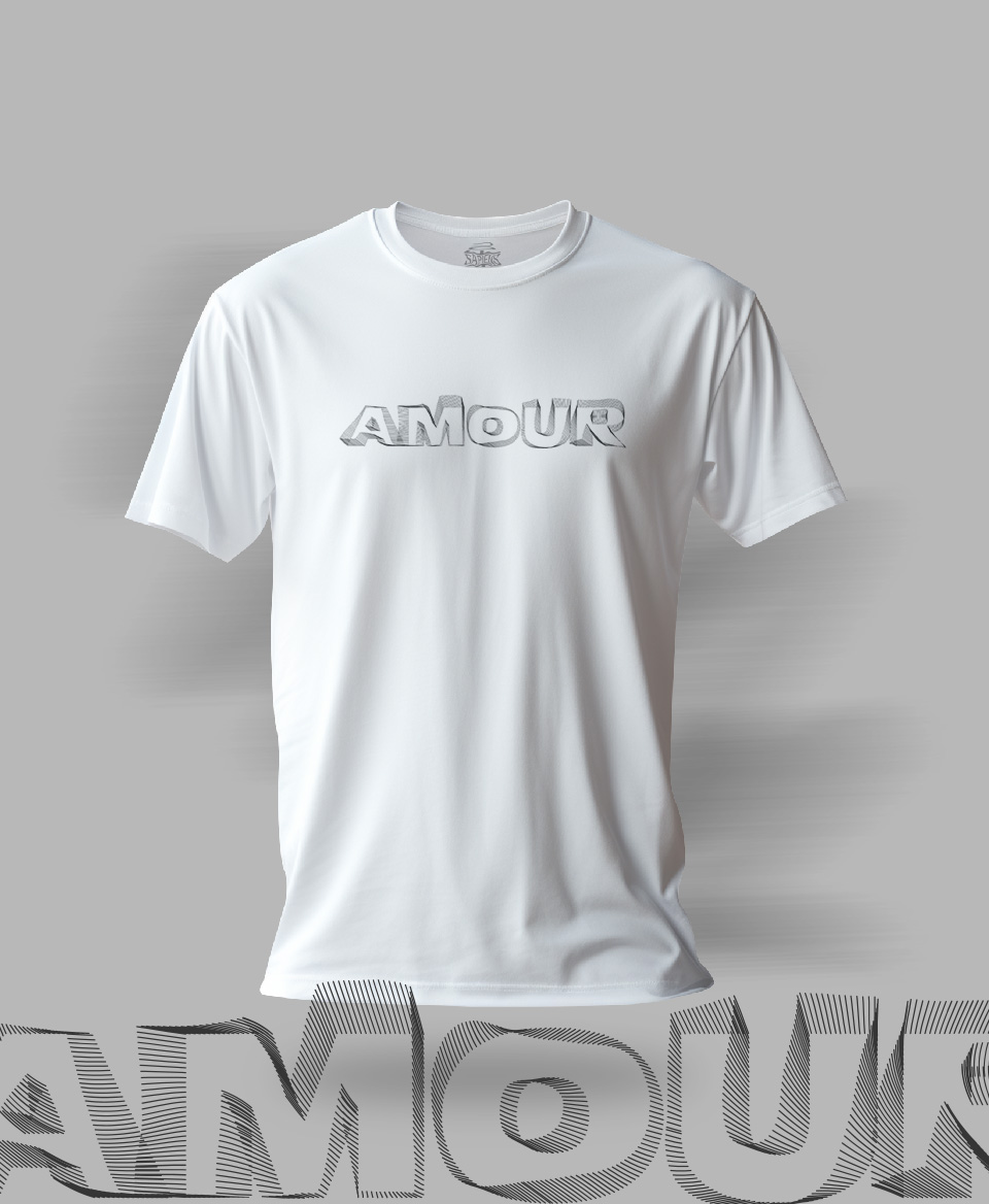 T-shirt Amour blanc 16
