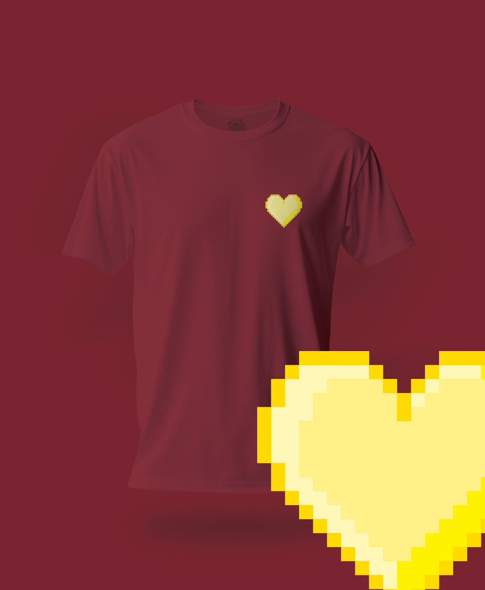 T-shirt Amour Burgundi 019