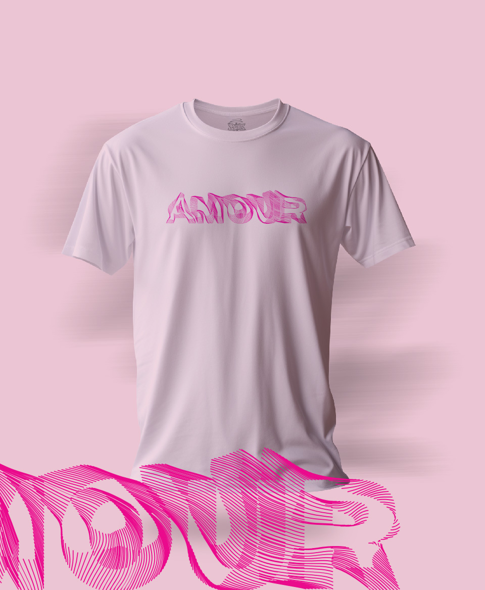 T-shirt Amour Rose 019