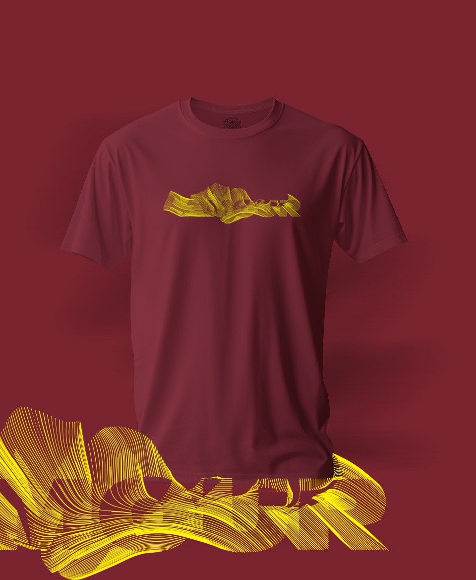 T-shirt Amour Burgundi 001