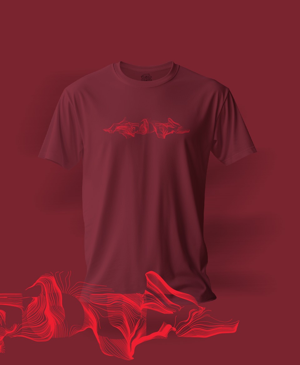 T-shirt Amour Burgundi 013