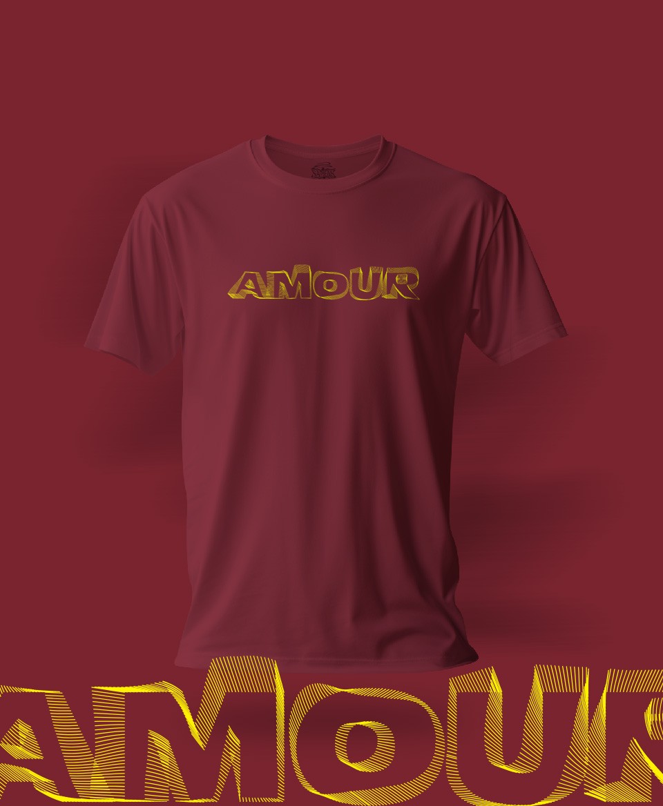 T-shirt Amour Burgundi 016