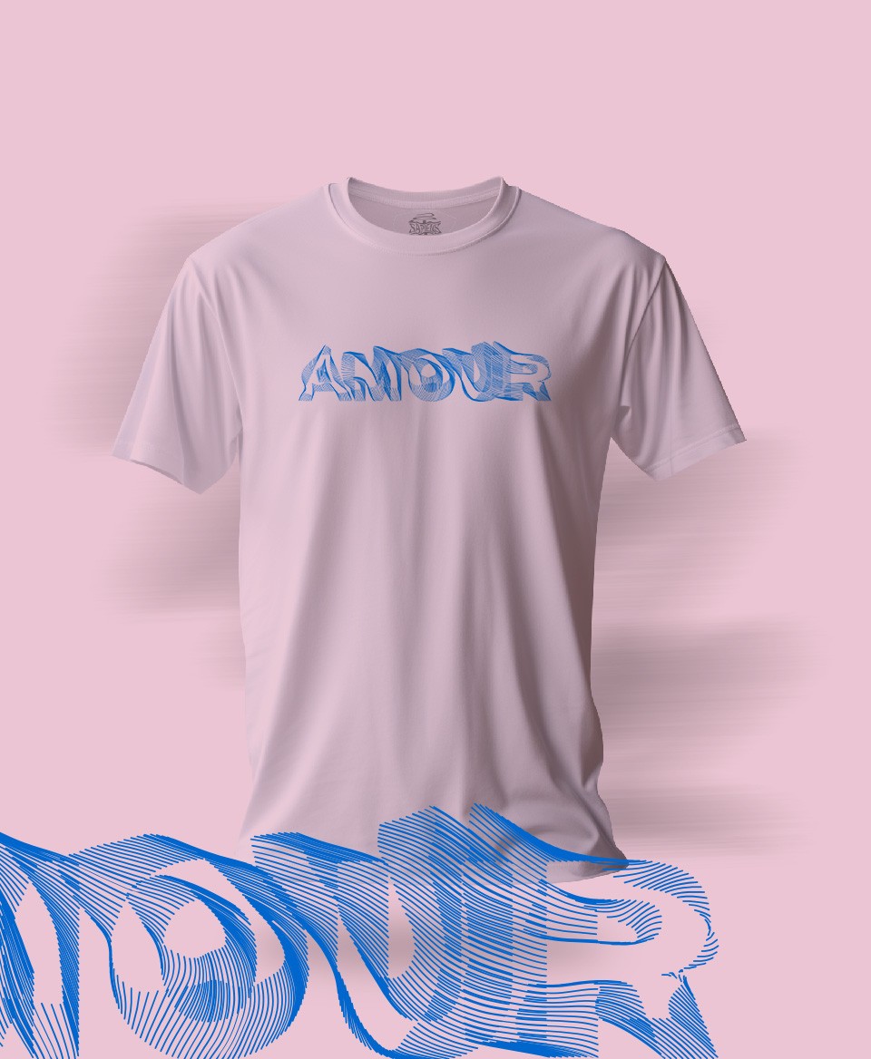 T-shirt Amour Rose 019