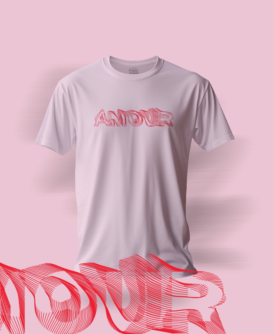 T-shirt Amour Rose 019