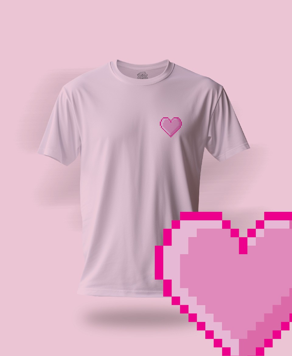 T-shirt Amour Rose 001