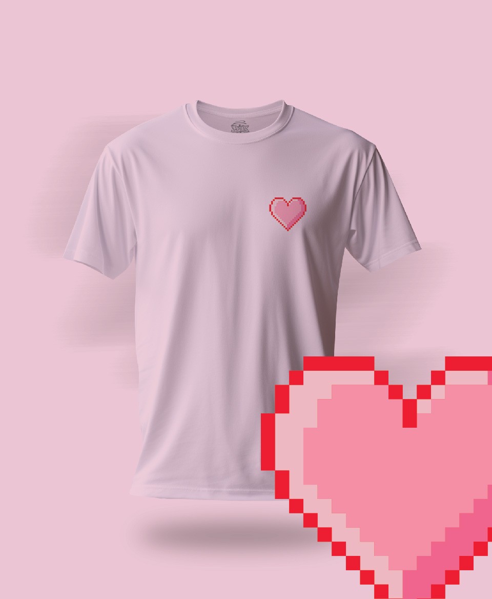 T-shirt Amour Rose 001