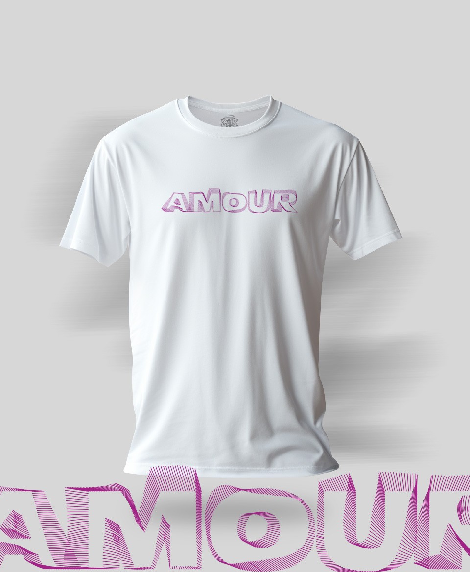 T-shirt Amour blanc 16