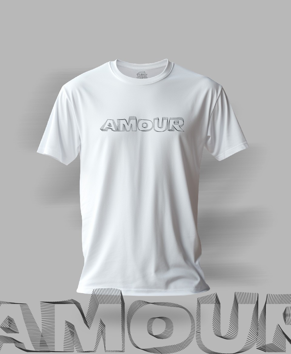 T-shirt Amour blanc 16