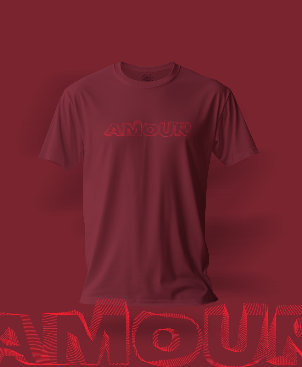 T-shirt Amour Burgundi 016