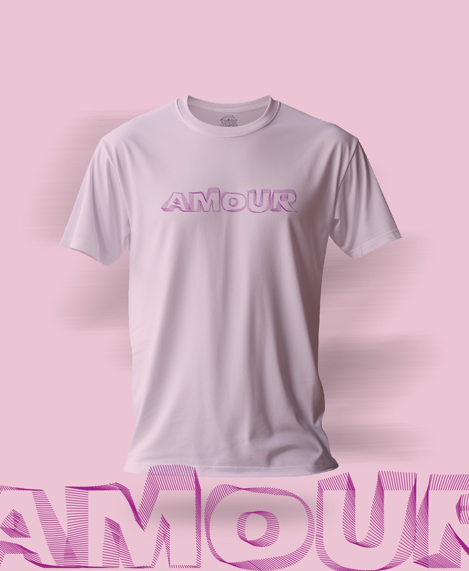 T-shirt Amour Rose 016