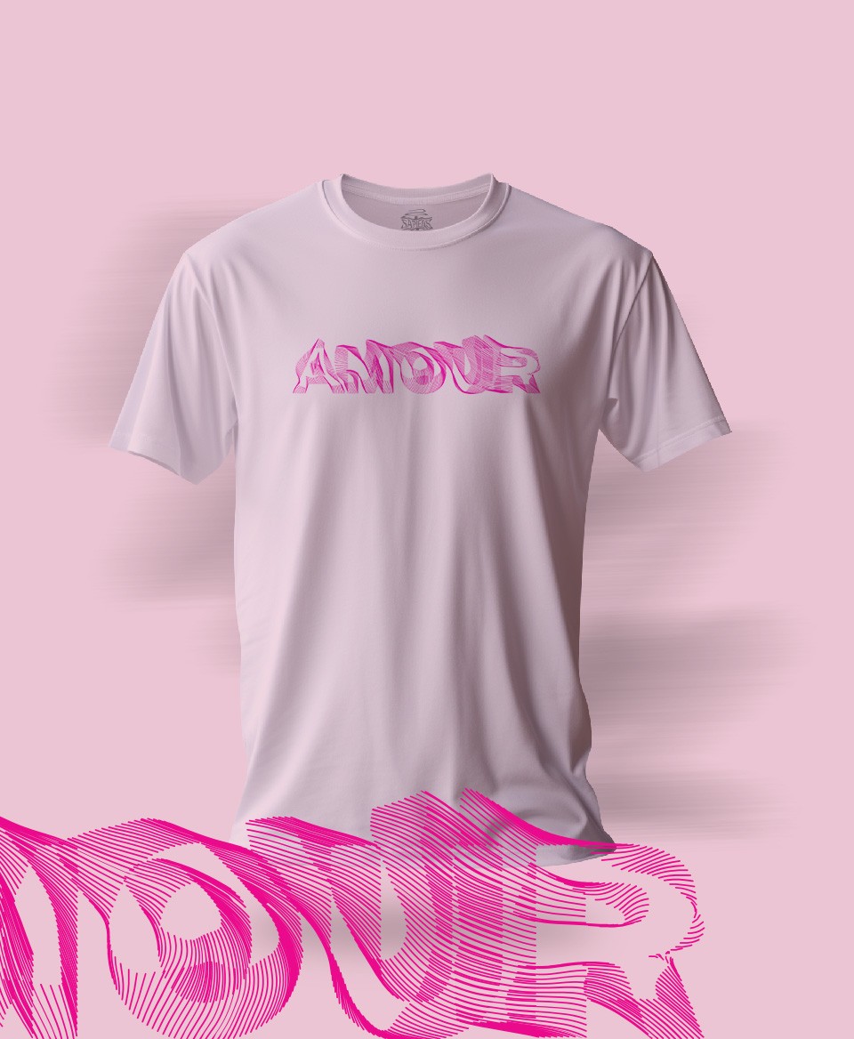 T-shirt Amour Rose 019