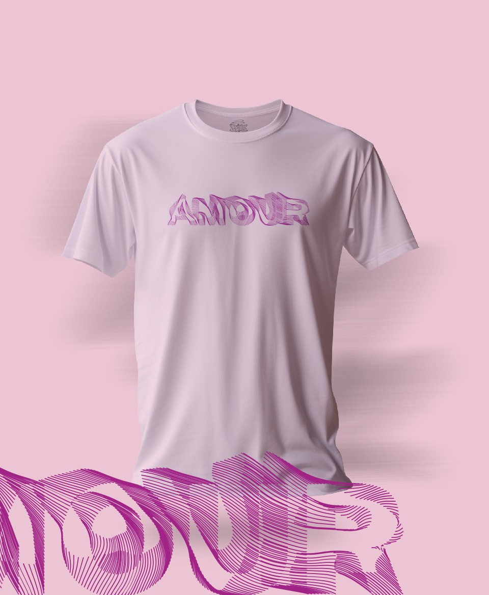 T-shirt Amour Rose 019